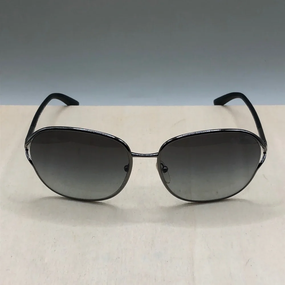 Prada Gunmetal  Metal Frame Gradient Tint Sunglasses - SPR 58M HAS FLAWS READ